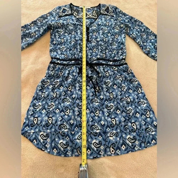 Veronica Beard Women’s Venice Ikay Front Tie Dress. Blue size 2. - Picture 8 of 15